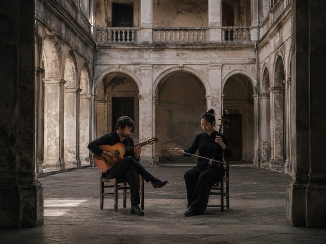 Quiet cloister for the next stage