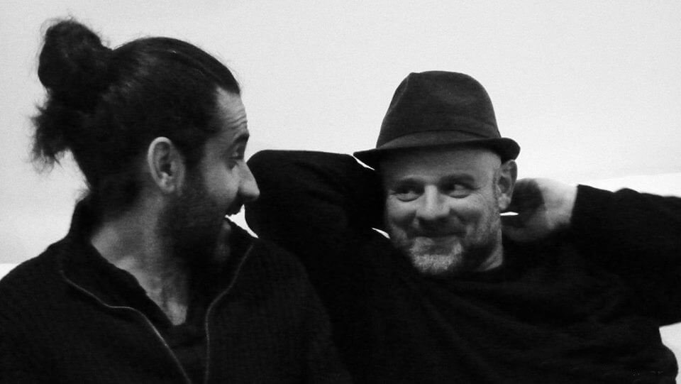 Pejman Tadayon and Riccardo Manzi between sessions