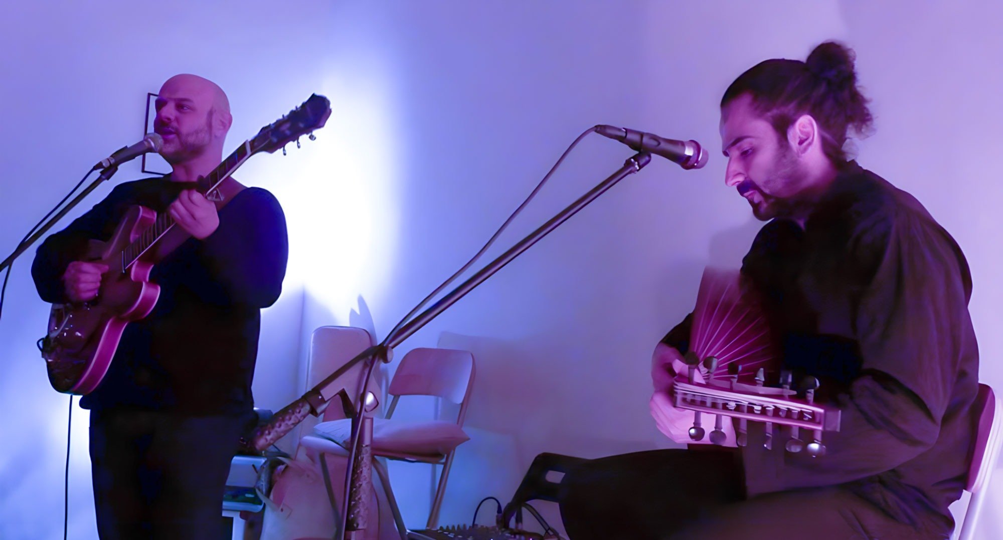 Pejman Tadayon and Riccardo Manzi at Fondazione Maitreya, Rome