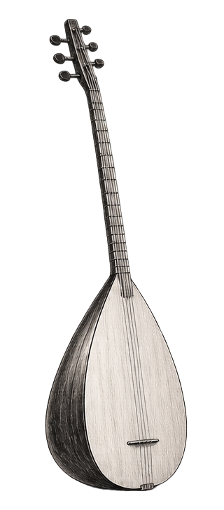 Bağlama / Saz instrument illustration